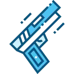 Gun Weapon Army Police Military SVG Icon